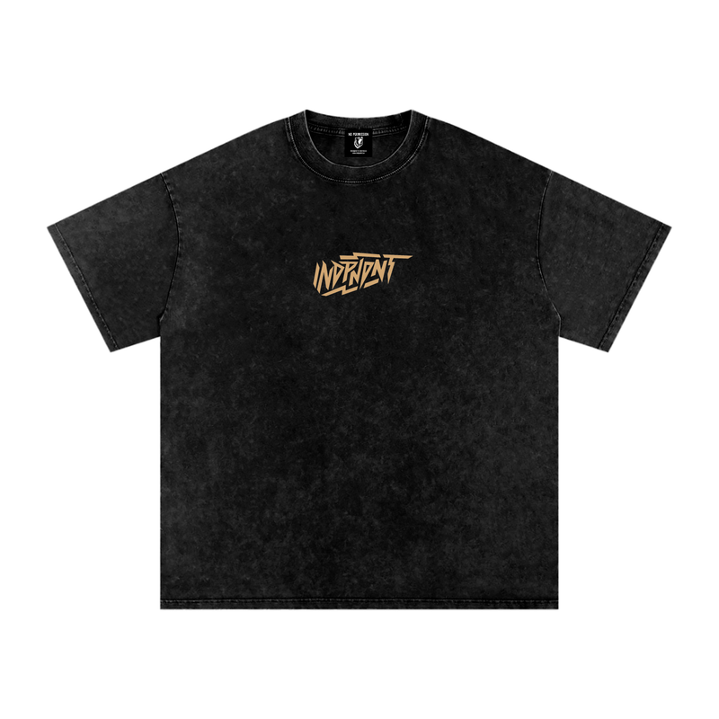 Snow Washed Oversized Cotton T-Shirt