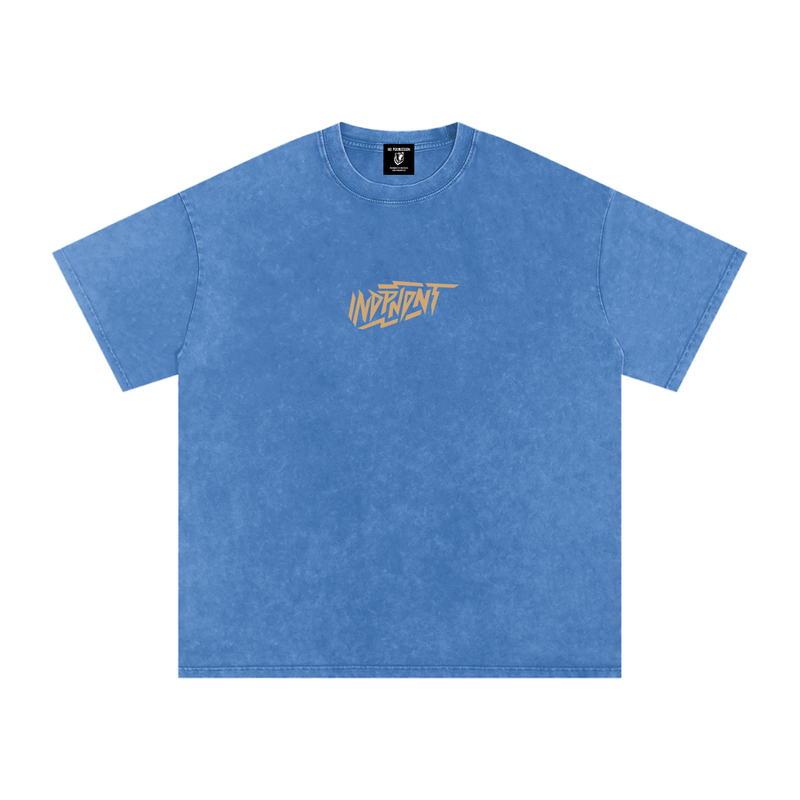 Snow Washed Oversized Cotton T-Shirt