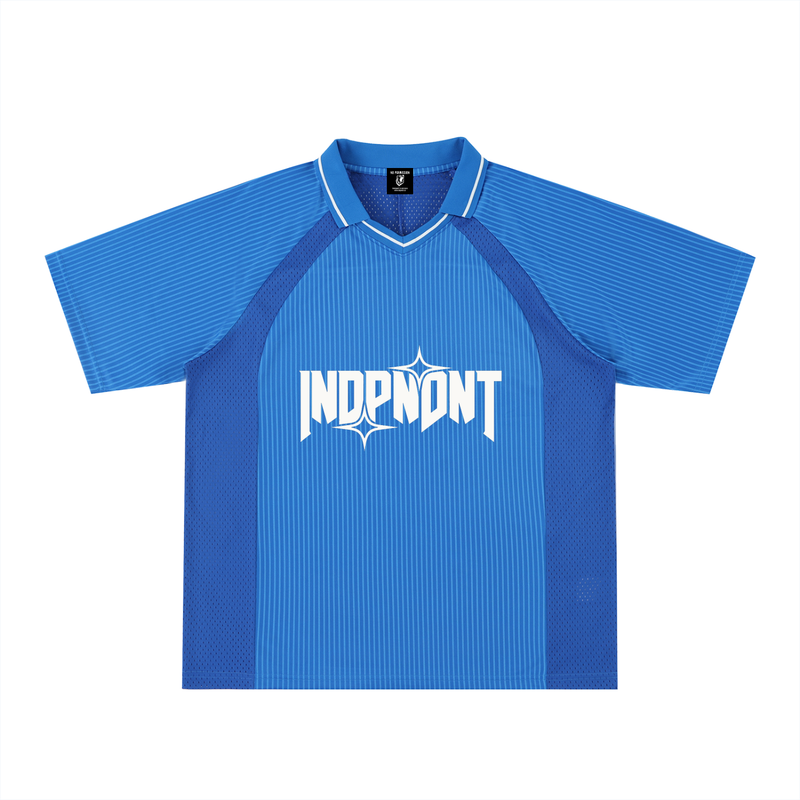 Striped V-Neck Soccer Jersey