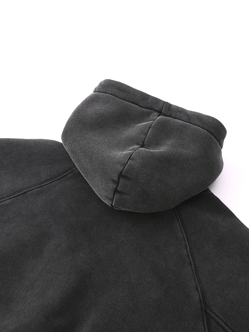 Snow Washed Cropped Hoodie